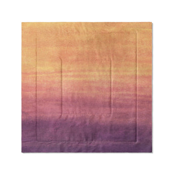 Imogen Watercolor Orange & Purple Ombre in Full/Queen (88" x 88") Size