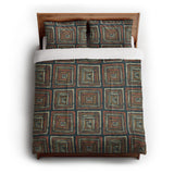 Diego Orange & Navy in Full/Queen (88" x 88") Size