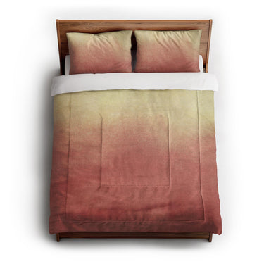 Kieran Watercolor Peach Ombre in Full/Queen (88" x 88") Size