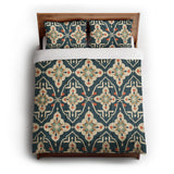 Merrin Blue & Ivory in Full/Queen (88" x 88") Size