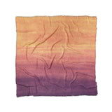 Imogen Watercolor Orange & Purple Ombre in Full/Queen (88" x 88") Size