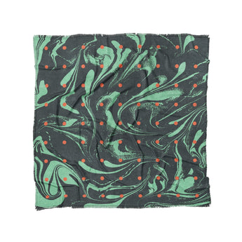 Acid Burn Teal & Orange in Full/Queen (88" x 88") Size