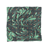 Acid Burn Teal & Orange in Full/Queen (88" x 88") Size