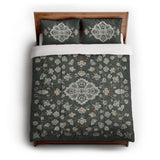 Fenwick Green & Orange in Full/Queen (88" x 88") Size