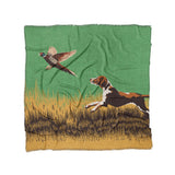 That Dog'll Hunt Green in Full/Queen (88" x 88") Size