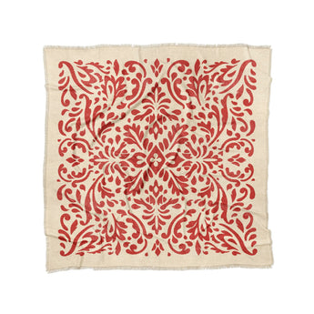 Floranna Ivory & Red in Full/Queen (88" x 88") Size