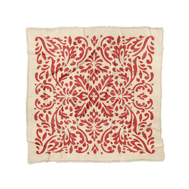 Floranna Ivory & Red in Full/Queen (88" x 88") Size
