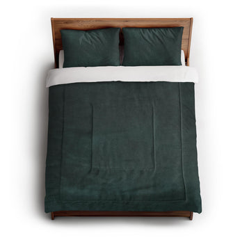 Keanu Watercolor Deep Teal Ombre Comforter