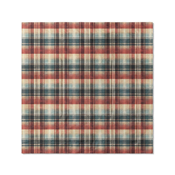 Monaghan Plaid Blue & Red in Full/Queen (88" x 88") Size