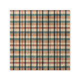 Brenton Plaid Taupe Teal in Full/Queen (88" x 88") Size
