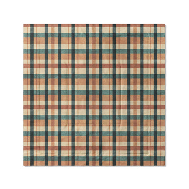 Brenton Plaid Taupe Teal in Full/Queen (88" x 88") Size