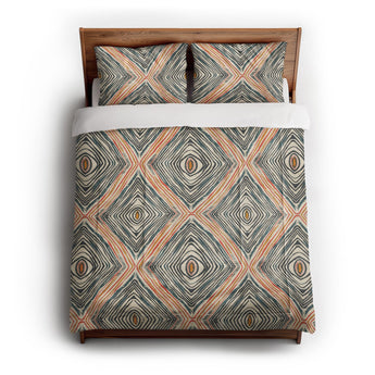 Boden Orange & Blue in Full/Queen (88" x 88") Size