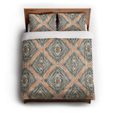 Boden Orange & Blue in Full/Queen (88" x 88") Size