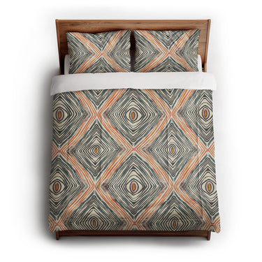 Boden Orange & Blue in Full/Queen (88" x 88") Size