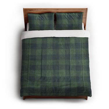 Buffalo Plaid Green Navy in Full/Queen (88" x 88") Size