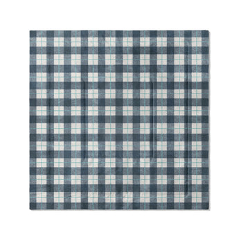 Wallace Plaid Blue & Teal in Full/Queen (88" x 88") Size
