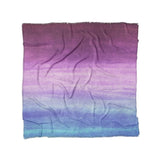 Imogen Watercolor Blue & Purple Ombre in Full/Queen (88" x 88") Size