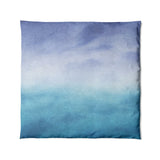 Micah Watercolor Blue & Teal in Full/Queen (88" x 88") Size