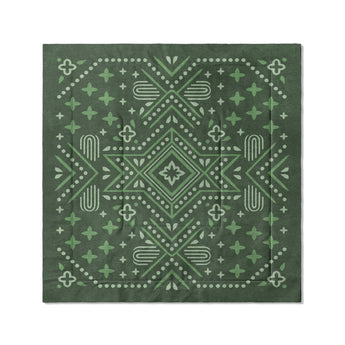 Durand Forest Green in Full/Queen (88" x 88") Size