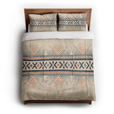 Loxcie Ivory & Blue in Full/Queen (88" x 88") Size