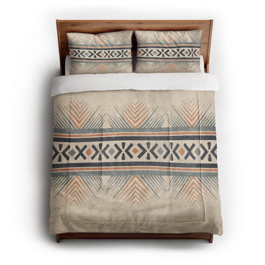 Loxcie Ivory & Blue in Full/Queen (88" x 88") Size