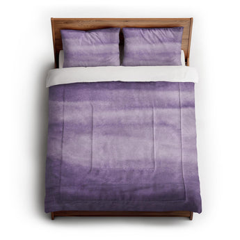 Jacinda Watercolor Purple Ombre Comforter