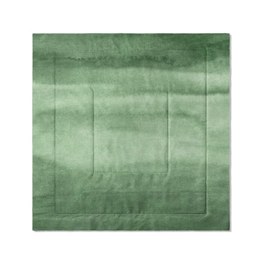 Jacinda Watercolor Green Ombre in Full/Queen (88" x 88") Size