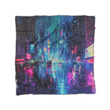 Dystopia Cityscape in Full/Queen (88" x 88") Size