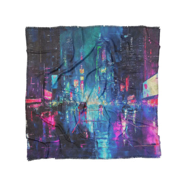 Dystopia Cityscape in Full/Queen (88" x 88") Size