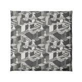 Harmon Surreal Chess Black & White in Full/Queen (88" x 88") Size