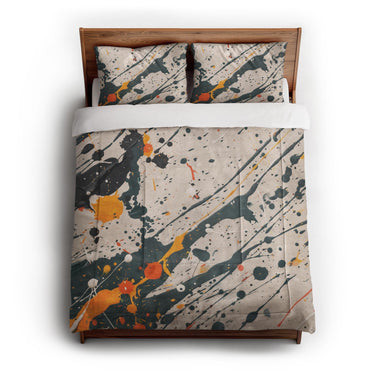 Jason Dark Teal & Orange in Full/Queen (88" x 88") Size