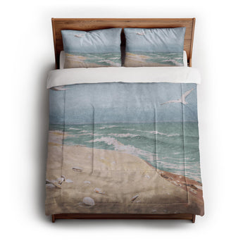 On The Beach By Fidelia Bridges Comforter