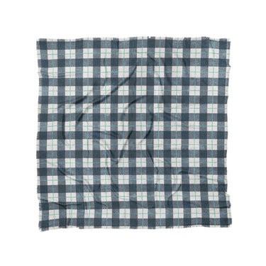 Wallace Plaid Blue & Teal in Full/Queen (88" x 88") Size