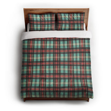 Ferguson Plaid Teal Red in Full/Queen (88" x 88") Size