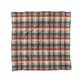 Monaghan Plaid Blue & Red in Full/Queen (88" x 88") Size