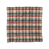 Monaghan Plaid Blue & Red in Full/Queen (88" x 88") Size