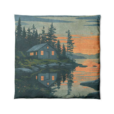 Adirondack Lakeside Cabin in Full/Queen (88" x 88") Size