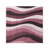Sinuous Maroon Monochrome in Full/Queen (88" x 88") Size