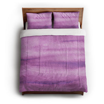 Ophelia Watercolor Violet Balayage Comforter