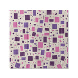 Geometric Confetti Purple & Pink in Full/Queen (88" x 88") Size