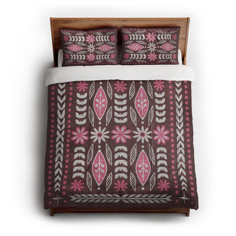 Topanga Burgundy & Pink Comforter