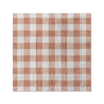 Buffalo Plaid Light Terracotta in Full/Queen (88" x 88") Size