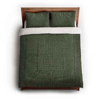 Terra Olive Green in Full/Queen (88" x 88") Size