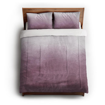 Kieran Watercolor Mauve Ombre Comforter