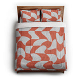 Twyla Checkered Coral in Full/Queen (88" x 88") Size