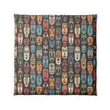 Tribal Masks in Full/Queen (88" x 88") Size