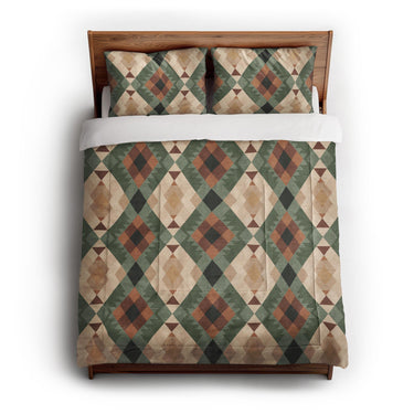 Spokane Sage Green & Taupe in Full/Queen (88" x 88") Size