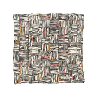 Atticus Multicolor Crosshatch in Full/Queen (88" x 88") Size