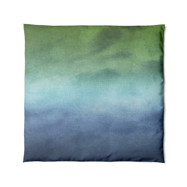 Micah Watercolor Blue & Green in Full/Queen (88" x 88") Size