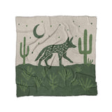 Desert Coyote Forest & Moss Green in Full/Queen (88" x 88") Size